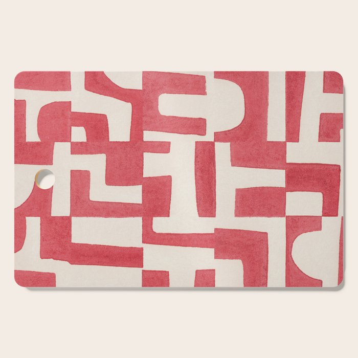 Red Puzzle Cutting Board Gallery Image 1