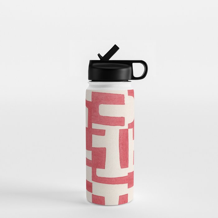 Red Puzzle Water Bottle Gallery Image 1