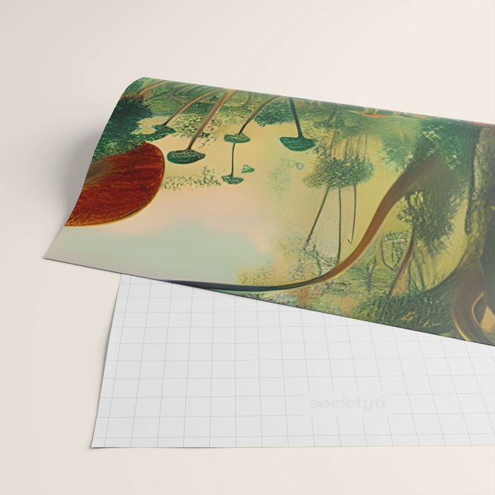 Brirsuris - The Valley of Mushrooms Wrapping Paper Gallery Image 2