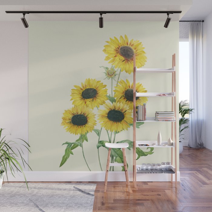Sunflowers Wall Mural Gallery Image 1
