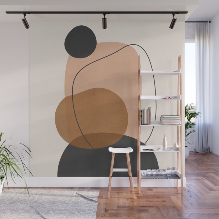 Minimal Abstract Art 12 Wall Mural Gallery Image 1