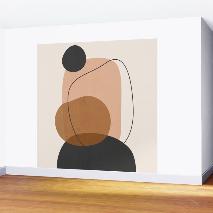 Minimal Abstract Art 12 Wall Mural Gallery Image 2