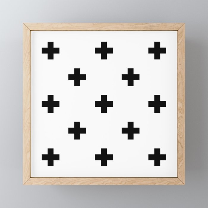Swiss cross pattern Mini Art Print Gallery Image 1