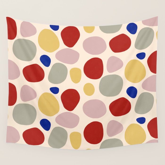 Colorful Stones Wall Tapestry Gallery Image 1