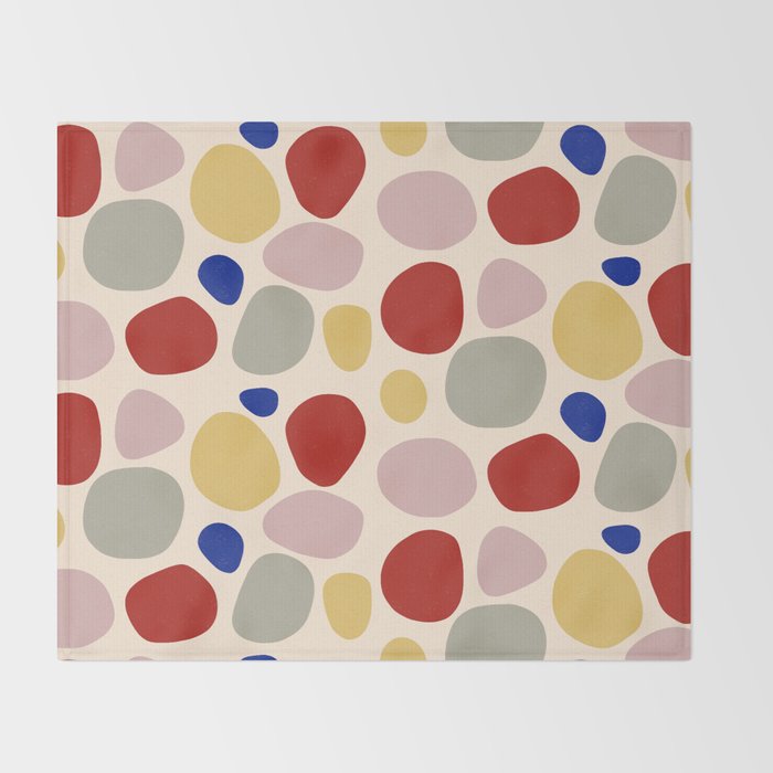 Colorful Stones Throw Blanket Gallery Image 2