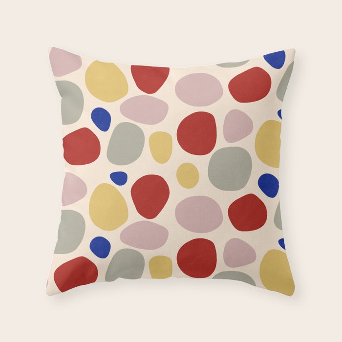 Colorful Stones Throw Pillow Gallery Image 6