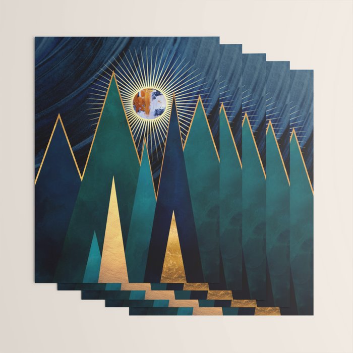 Metallic Peaks Wrapping Paper Gallery Image 3