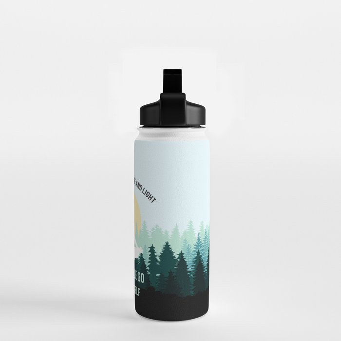 I'm Mostly Peace, Love And Light And A Little Go Fuck Yourself Funny Saying Water Bottle Gallery Image 2