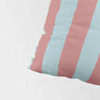 Dusty Pink Greyish Blue Stripe Pillow Sham Gallery Image 4