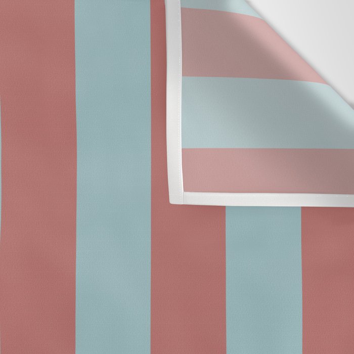 Dusty Pink Greyish Blue Stripe Wall Tapestry Gallery Image 3