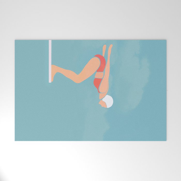 Pool Diver Welcome Mat Gallery Image 1