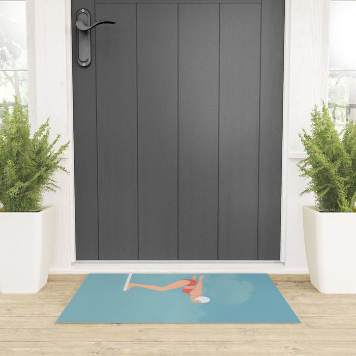 Pool Diver Welcome Mat Gallery Image 3
