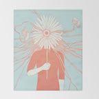 Flower Girl (Life and the Fragile Presence of Beauty) Throw Blanket Gallery Image 2