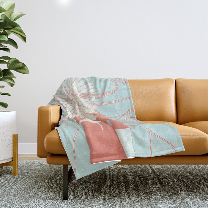 Flower Girl (Life and the Fragile Presence of Beauty) Throw Blanket Gallery Image 1