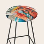 The Outsider Syndrome, Astronaut Space Travel Galaxy Surrealism, Individuality Blush Photography Plants Mars Moon Eclectic Concept Stool Gallery Image 2