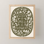 Stop and Smell the Flowers Mini Art Print Gallery Image 1