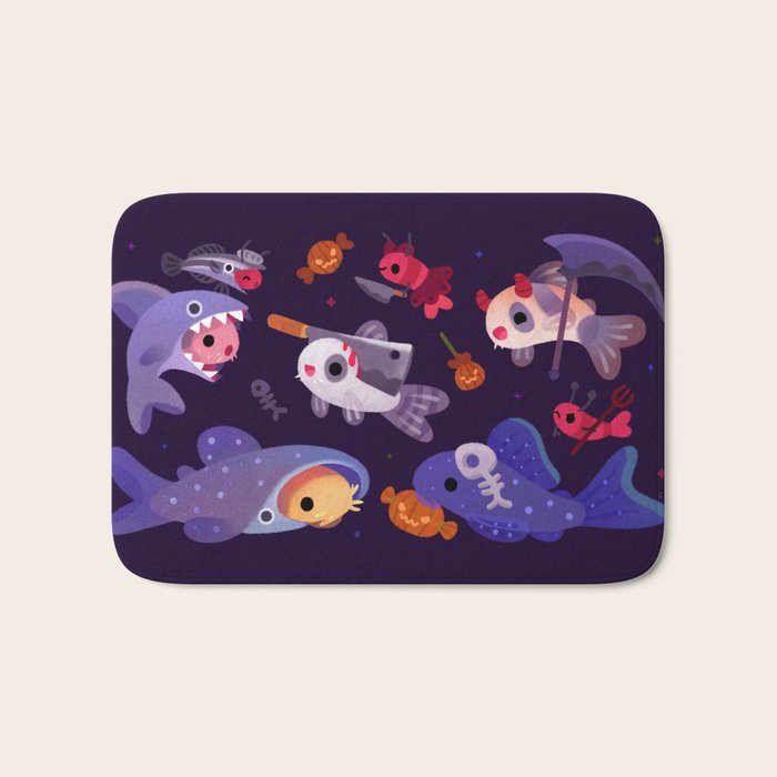 Spooky Cory cats Bath Mat Gallery Image 1