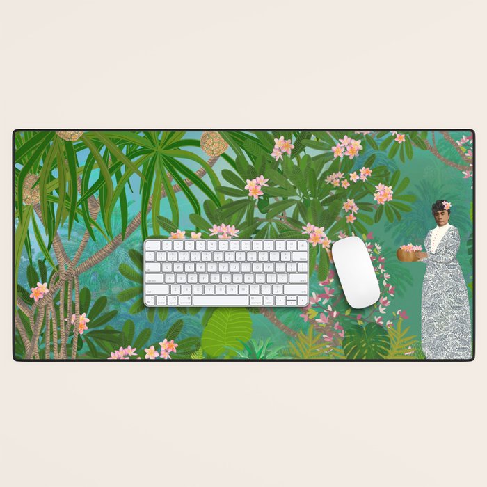 Queen LiliÊ»uokalani Peaceful Moments Desk Mat Gallery Image 1