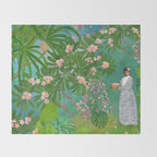 Queen LiliÊ»uokalani Peaceful Moments Throw Blanket Gallery Image 2