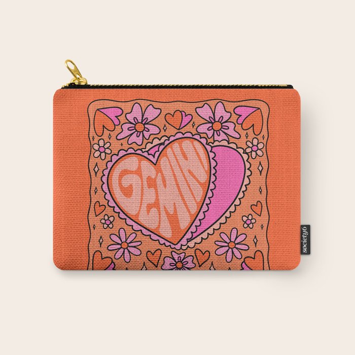 Gemini Heart Carry All Pouch Gallery Image 1