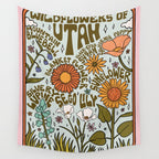 Utah Wildflowers Wall Tapestry Gallery Image 4