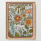 Utah Wildflowers Serving Tray Gallery Image 1