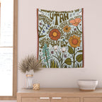Utah Wildflowers Wall Tapestry Gallery Image 2