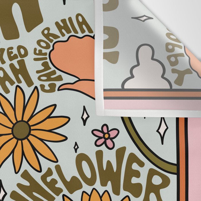 Utah Wildflowers Wall Tapestry Gallery Image 3