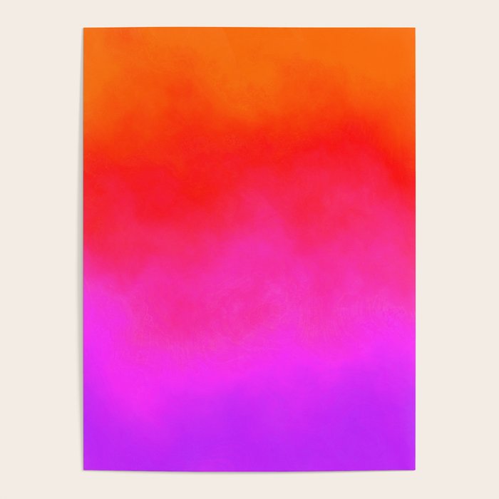 Gradient orange red violet Poster Gallery Image 4