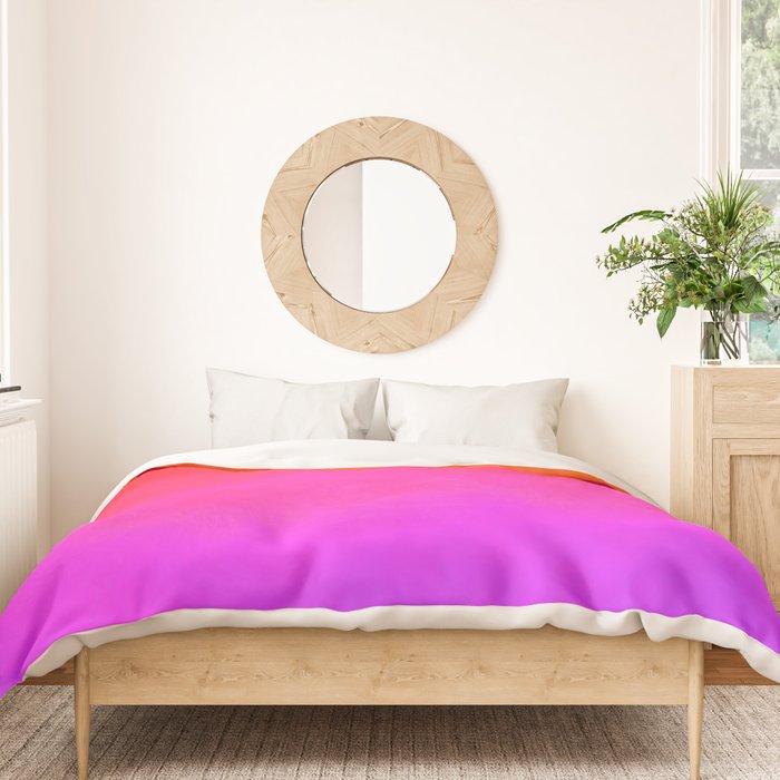 Gradient orange red violet Duvet Cover Gallery Image 3