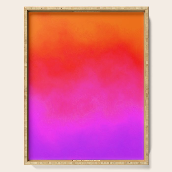 Gradient orange red violet Serving Tray Gallery Image 1