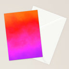 Gradient orange red violet Stationery Card Gallery Image 2
