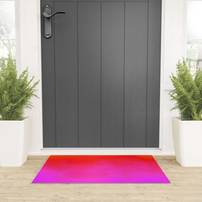 Gradient orange red violet Welcome Mat Gallery Image 3