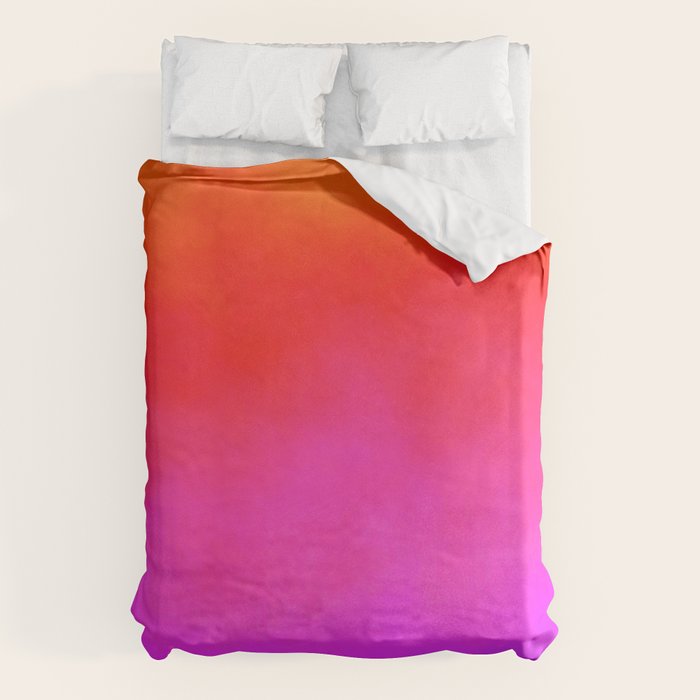 Gradient orange red violet Duvet Cover Gallery Image 1