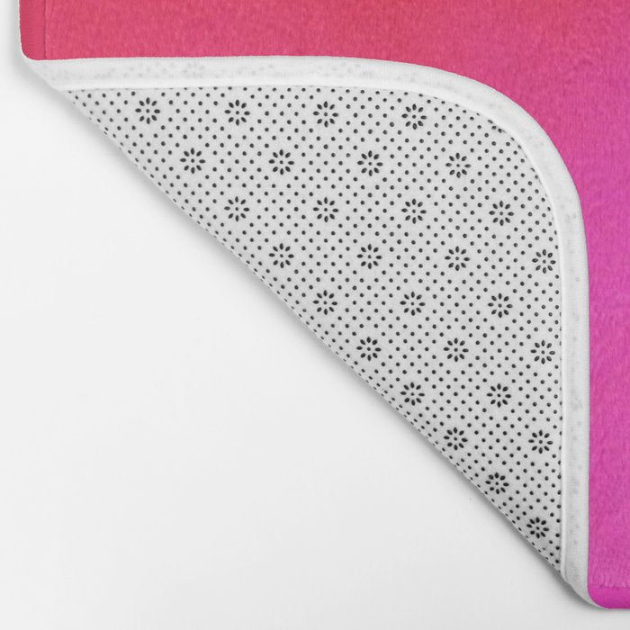 Gradient orange red violet Bath Mat Gallery Image 2