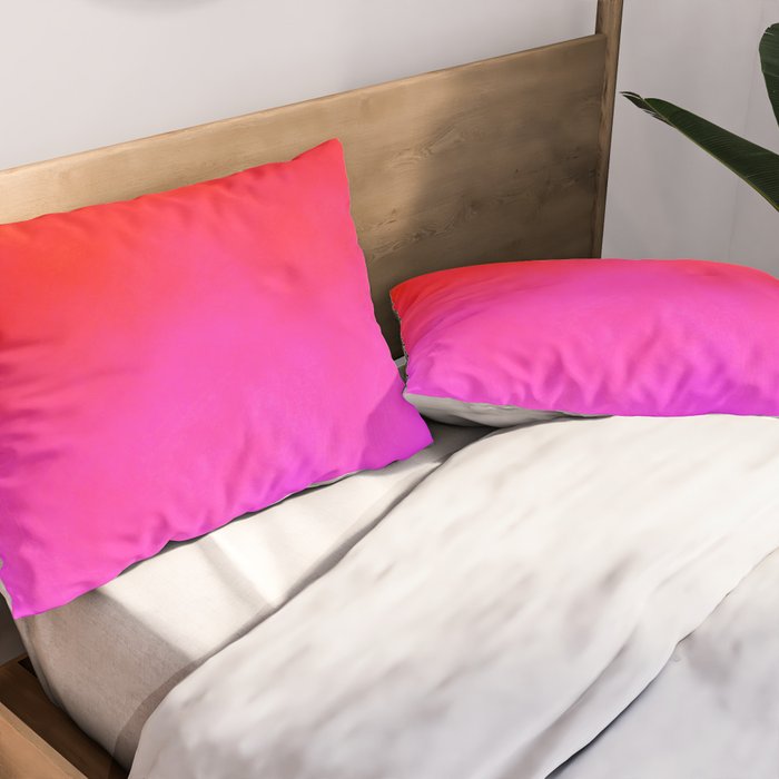 Gradient orange red violet Pillow Sham Gallery Image 2