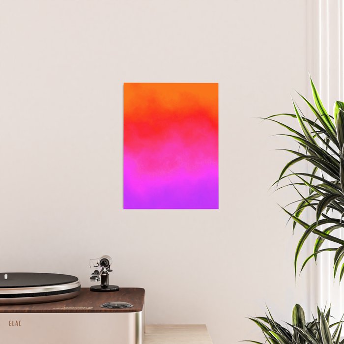 Gradient orange red violet Poster Gallery Image 2