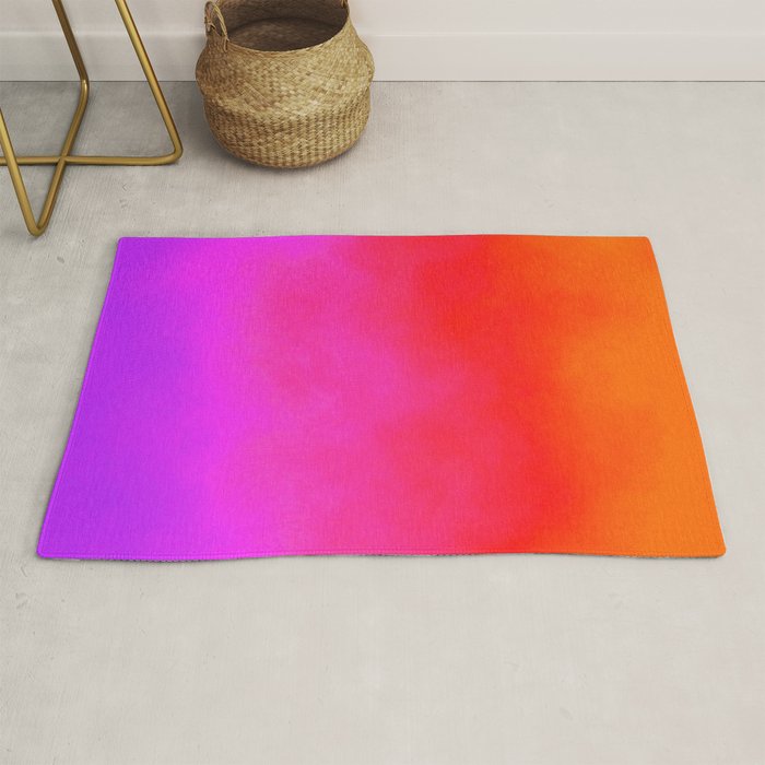 Gradient orange red violet Rug Gallery Image 1