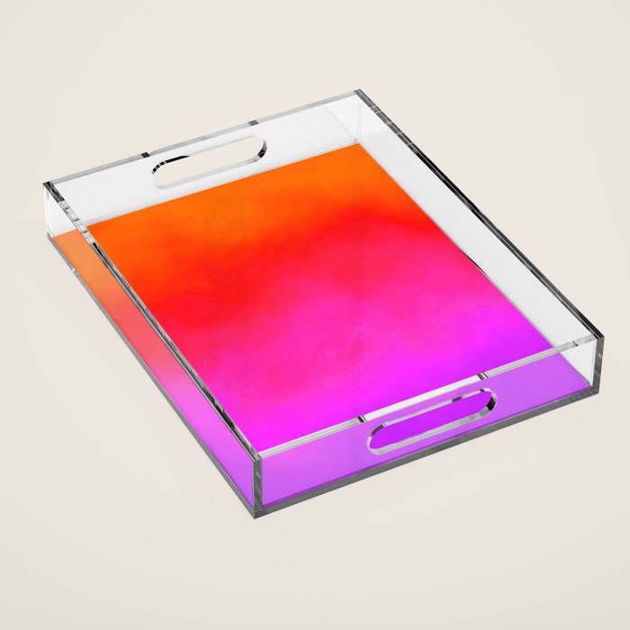 Gradient orange red violet Acrylic Tray Gallery Image 1