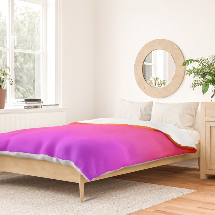 Gradient orange red violet Duvet Cover Gallery Image 2