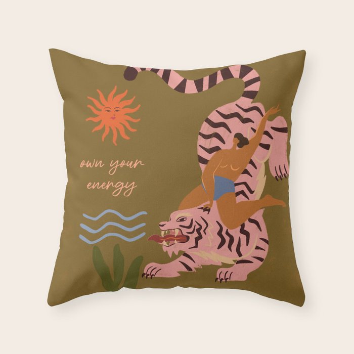 Own Your Energy Throw Pillow Gallery Image 6