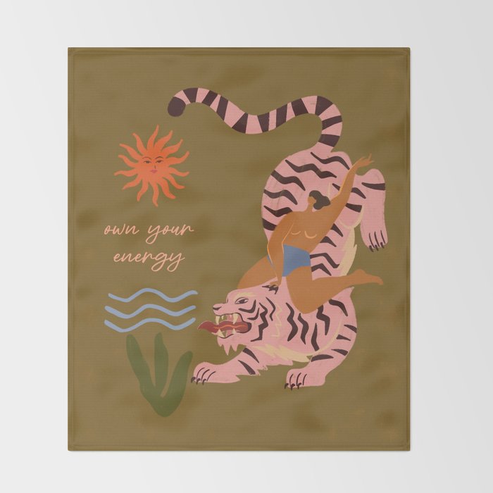 Own Your Energy Throw Blanket Gallery Image 2