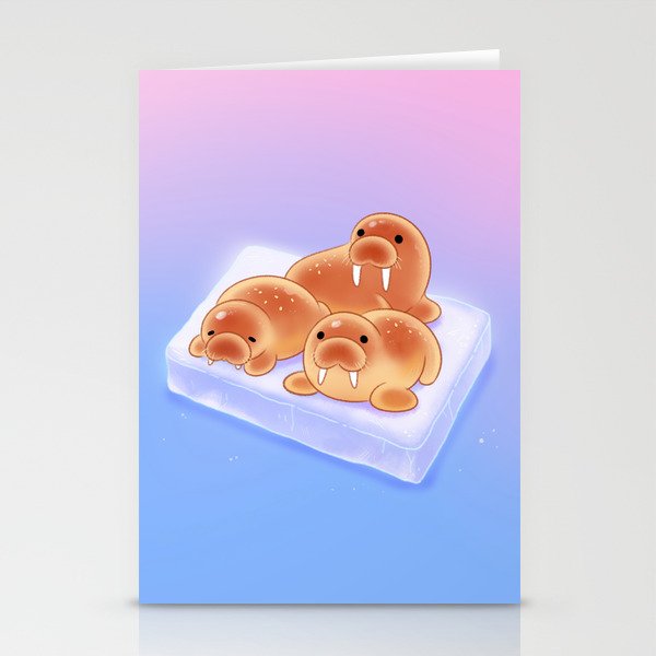 Walrus bun Stationery Card Gallery Image 1