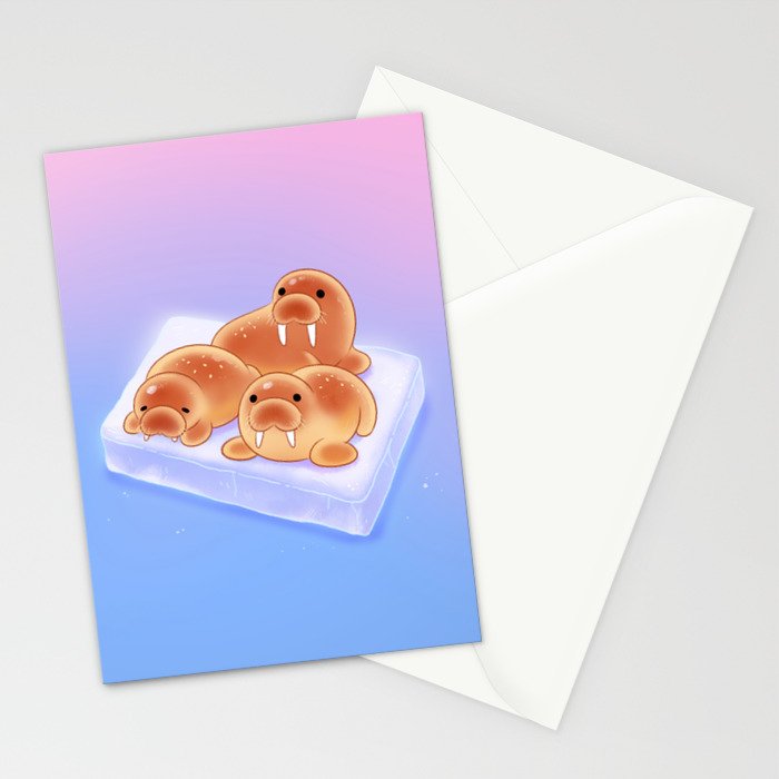 Walrus bun Stationery Card Gallery Image 2