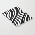 Wavy Stripes XLI - Black and White Notebook Gallery Image 2