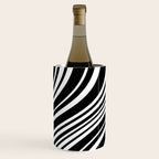 Wavy Stripes XLI - Black and White Wine Chiller Gallery Image 2