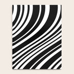 Wavy Stripes XLI - Black and White Notebook Gallery Image 4