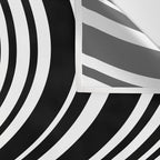 Wavy Stripes XLI - Black and White Wall Tapestry Gallery Image 3