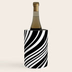 Wavy Stripes XLI - Black and White Wine Chiller Gallery Image 3