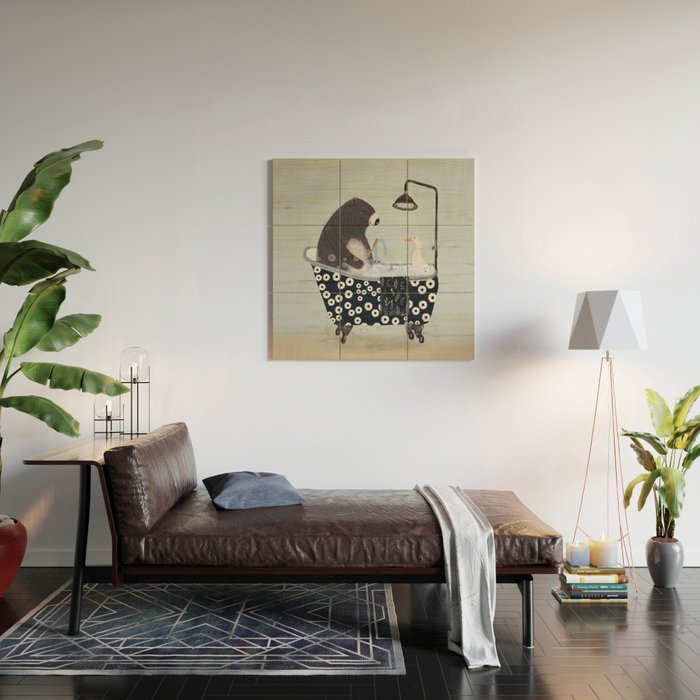 bath time Wood Wall Art Gallery Image 2